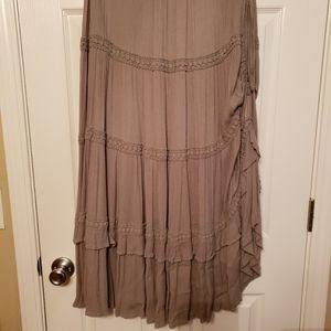 Easel Large Green Cinched Skirt